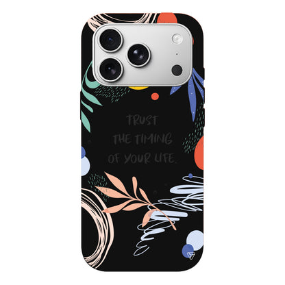 Trust The Timing Lansman Model İçi Kadife Silikon Telefon Kılıfı