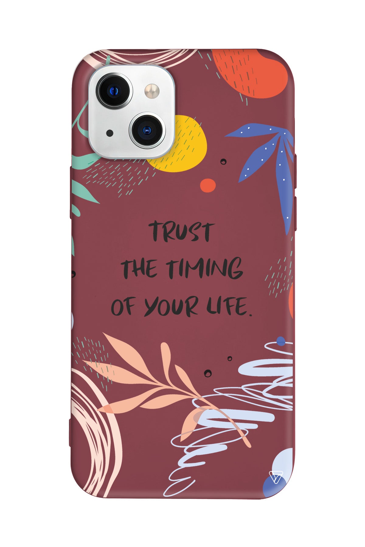 Trust The Timing Lansman Model İçi Kadife Silikon Telefon Kılıfı