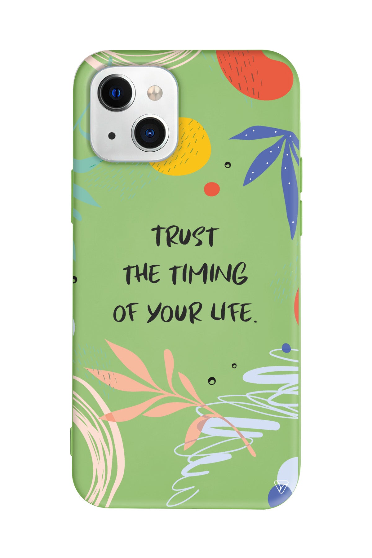 Trust The Timing Lansman Model İçi Kadife Silikon Telefon Kılıfı