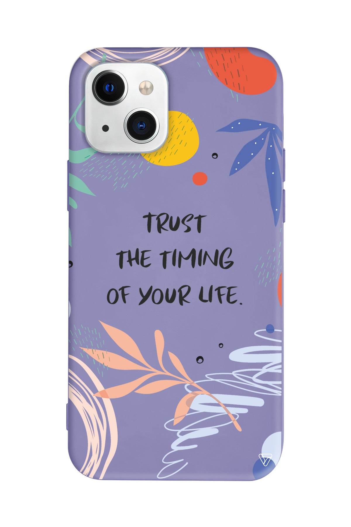 Trust The Timing Lansman Model İçi Kadife Silikon Telefon Kılıfı