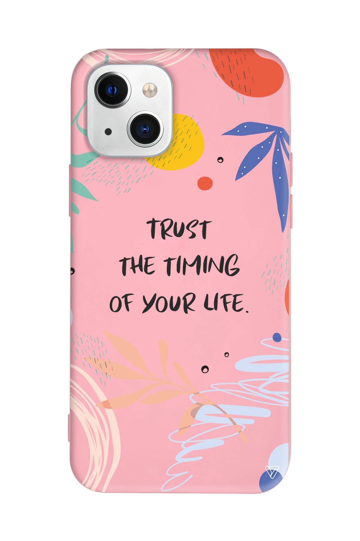 Trust The Timing Lansman Model İçi Kadife Silikon Telefon Kılıfı