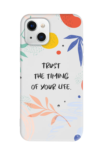 Trust The Timing Lansman Model İçi Kadife Silikon Telefon Kılıfı – Plus Serisine Özel