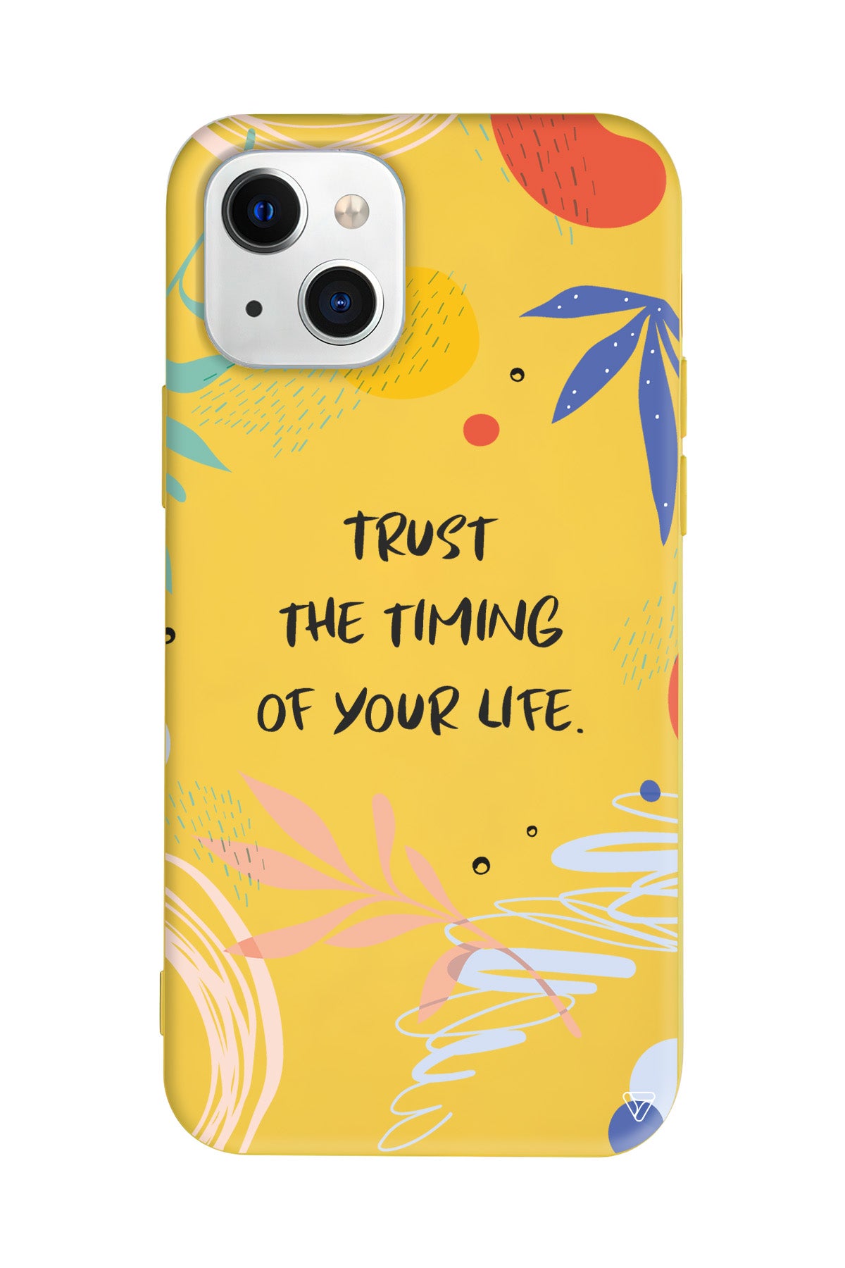 Trust The Timing Lansman Model İçi Kadife Silikon Telefon Kılıfı