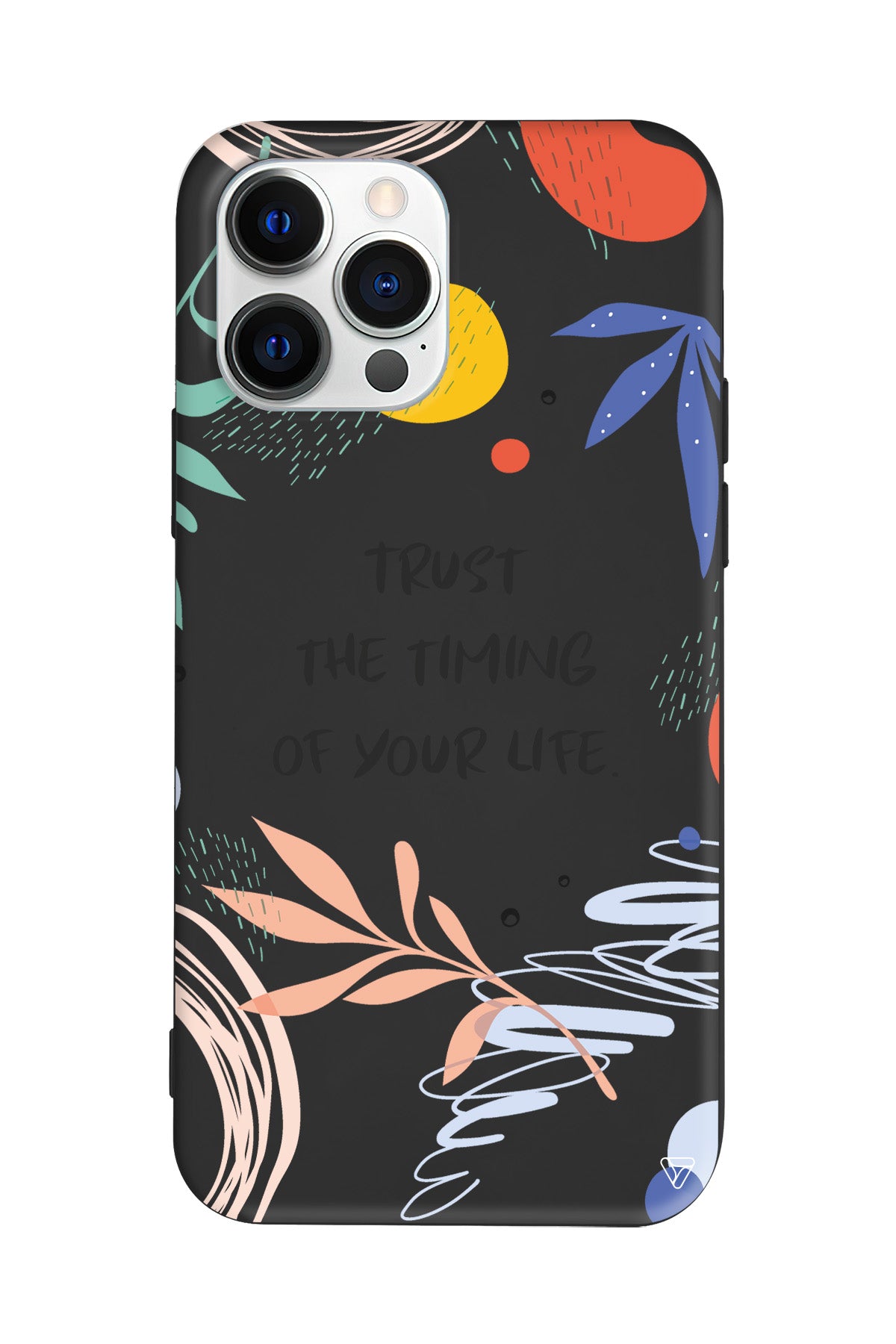 Trust The Timing Lansman Model İçi Kadife Silikon Telefon Kılıfı