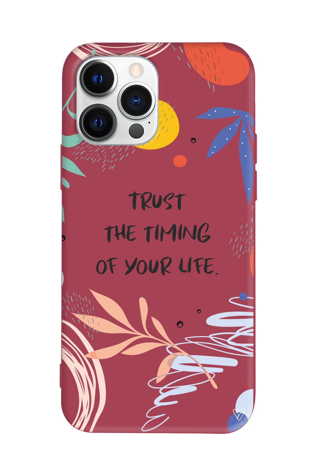 Trust The Timing Lansman Model İçi Kadife Silikon Telefon Kılıfı