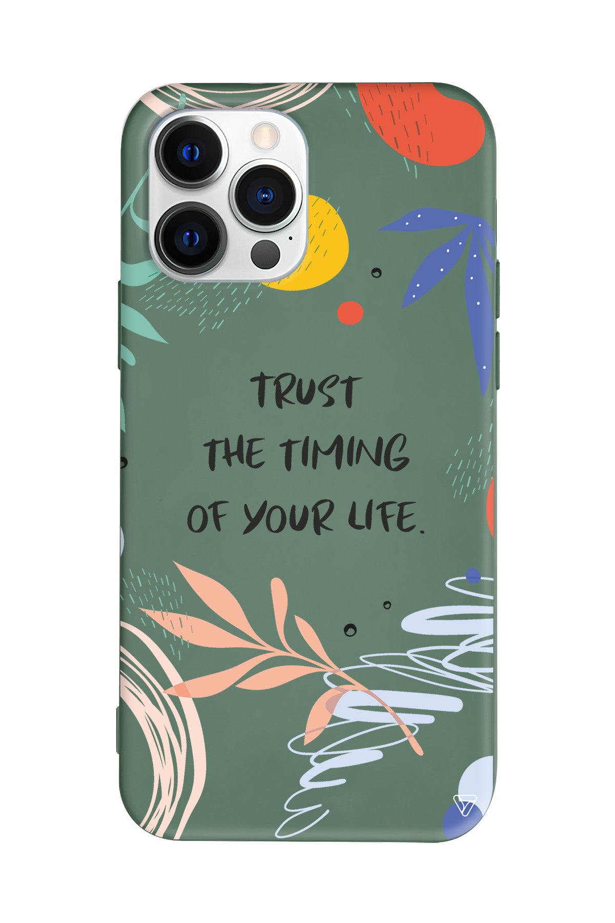 Trust The Timing Lansman Model İçi Kadife Silikon Telefon Kılıfı