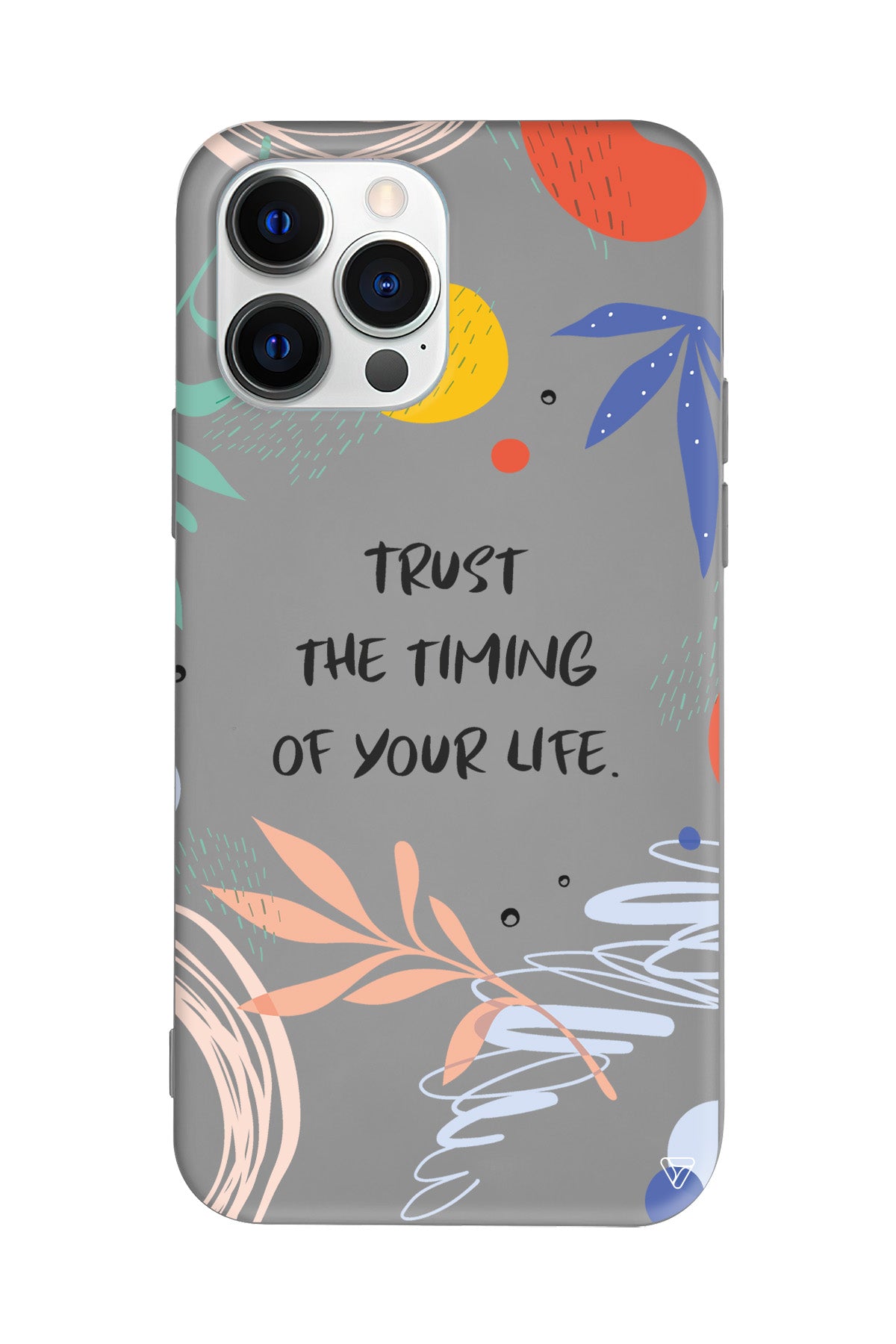 Trust The Timing Lansman Model İçi Kadife Silikon Telefon Kılıfı