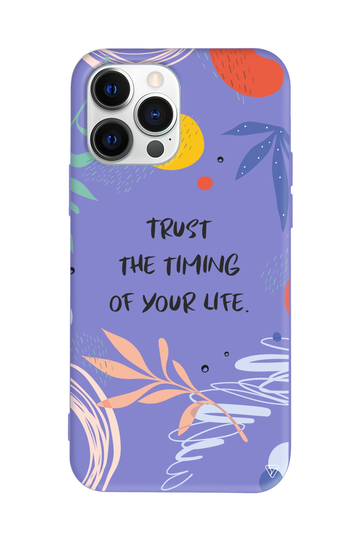 Trust The Timing Lansman Model İçi Kadife Silikon Telefon Kılıfı