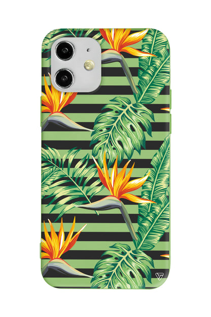 Botanic Line Lansman Model İçi Kadife Silikon Telefon Kılıfı