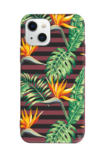 Botanic Line Lansman Model İçi Kadife Silikon Telefon Kılıfı