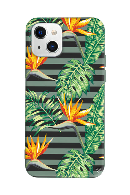 Botanic Line Lansman Model İçi Kadife Silikon Telefon Kılıfı