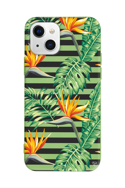 Botanic Line Lansman Model İçi Kadife Silikon Telefon Kılıfı