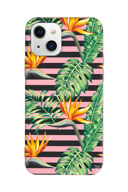 Botanic Line Lansman Model İçi Kadife Silikon Telefon Kılıfı