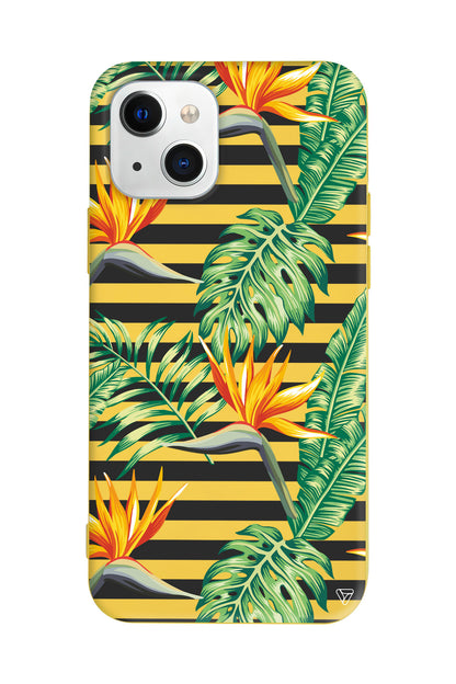 Botanic Line Lansman Model İçi Kadife Silikon Telefon Kılıfı – Plus Serisine Özel