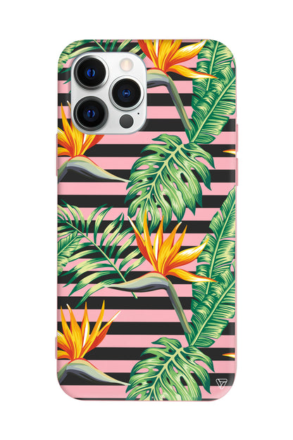 Botanic Line Lansman Model İçi Kadife Silikon Telefon Kılıfı