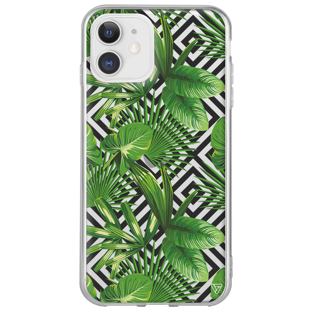 Tropik Çiçekler Lansman Model İçi Kadife Silikon Telefon Kılıfı