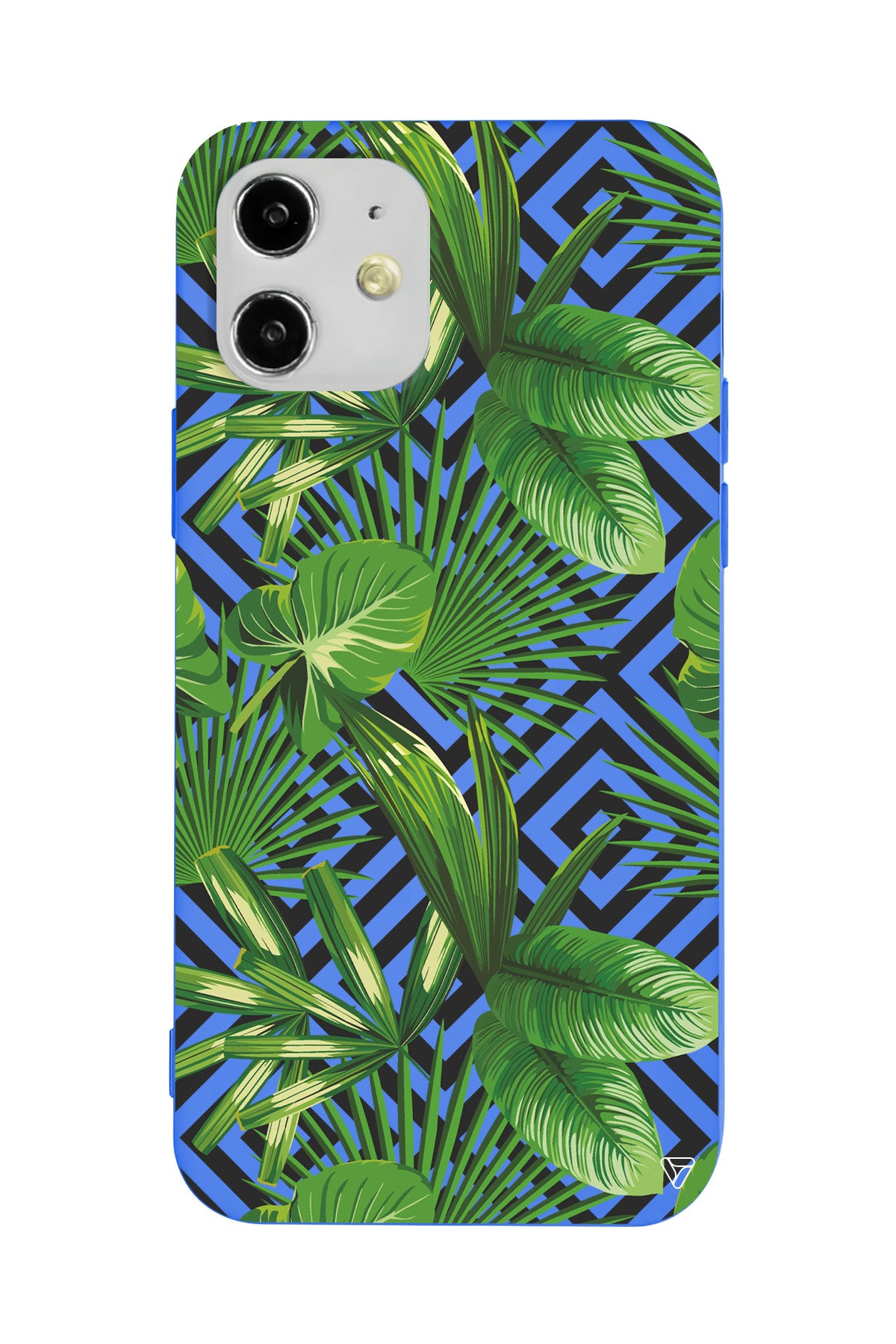 Tropik Çiçekler Lansman Model İçi Kadife Silikon Telefon Kılıfı