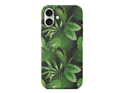 Tropik Çiçekler Lansman Model İçi Kadife Silikon Telefon Kılıfı