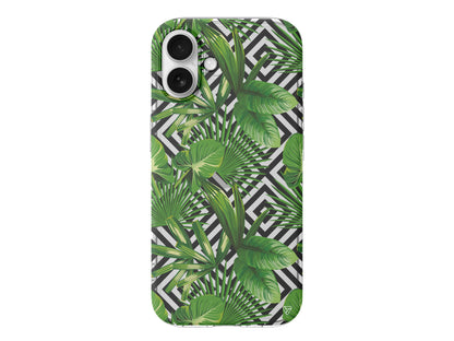 Tropik Çiçekler Lansman Model İçi Kadife Silikon Telefon Kılıfı