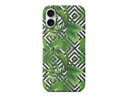 Tropik Çiçekler Lansman Model İçi Kadife Silikon Telefon Kılıfı