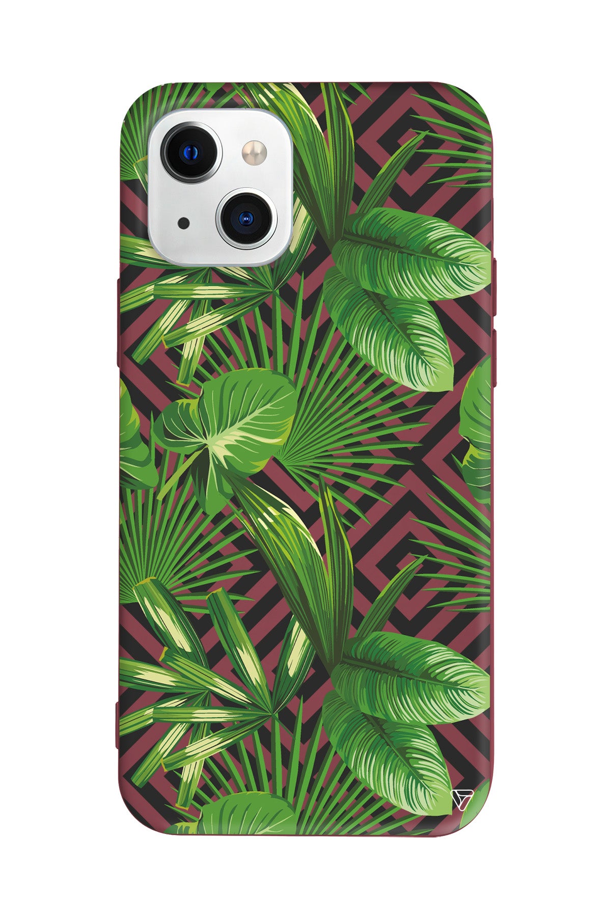 Tropik Çiçekler Lansman Model İçi Kadife Silikon Telefon Kılıfı – Plus Serisine Özel