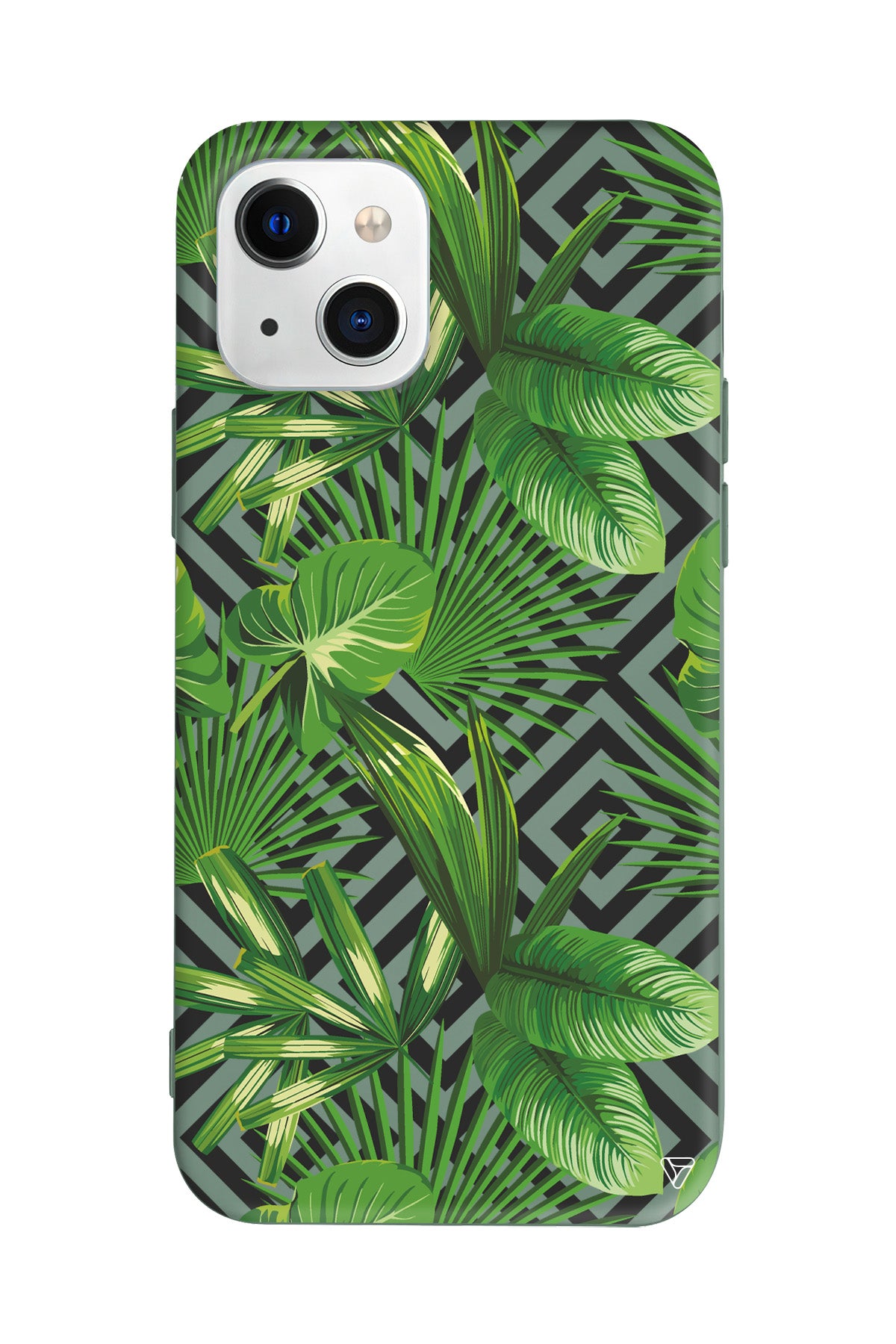 Tropik Çiçekler Lansman Model İçi Kadife Silikon Telefon Kılıfı