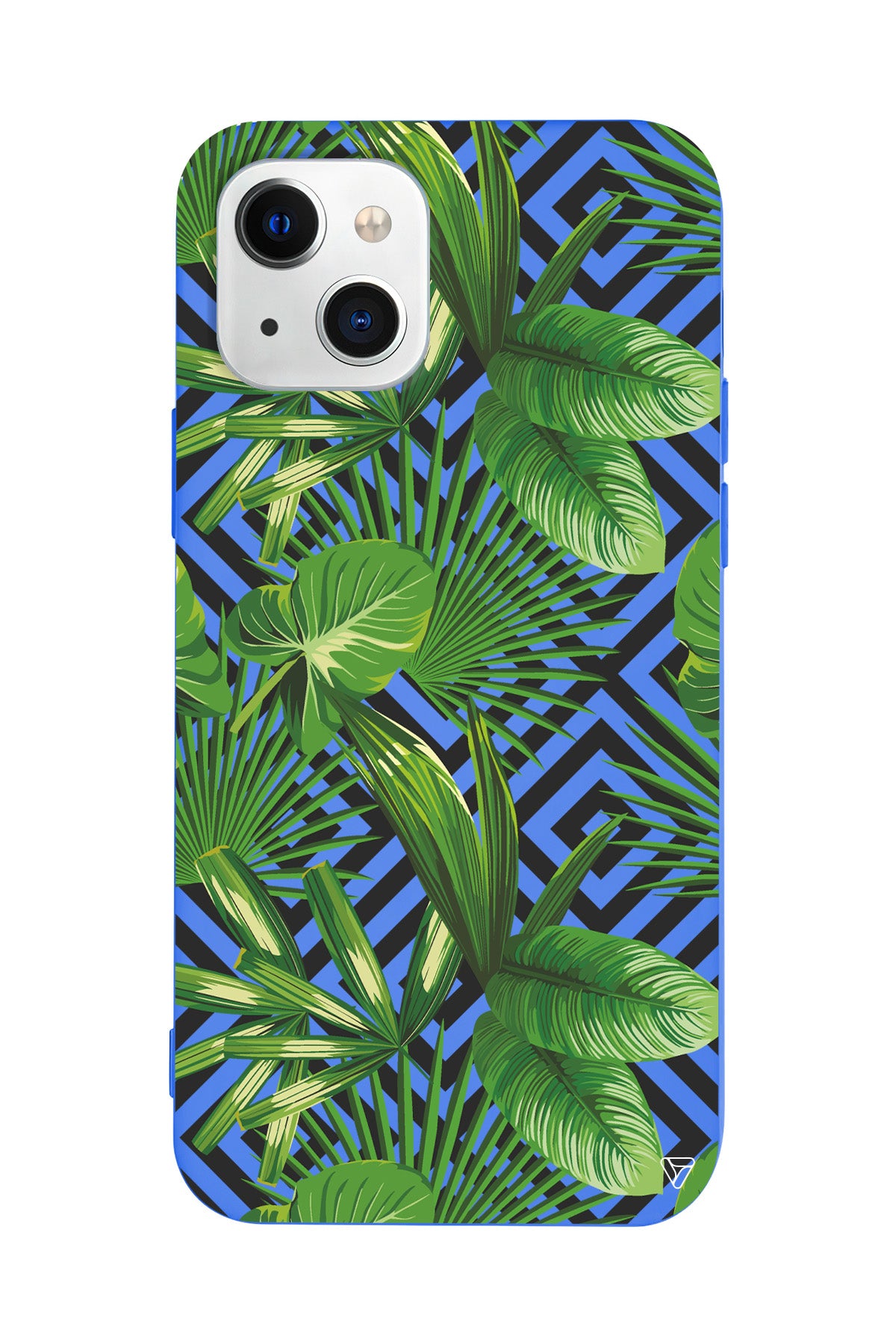 Tropik Çiçekler Lansman Model İçi Kadife Silikon Telefon Kılıfı – Plus Serisine Özel