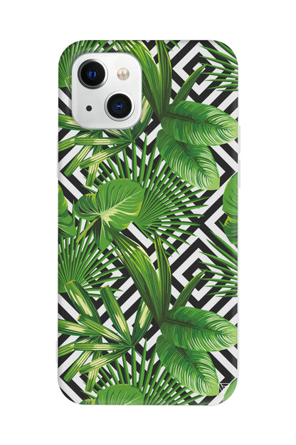 Tropik Çiçekler Lansman Model İçi Kadife Silikon Telefon Kılıfı – Plus Serisine Özel