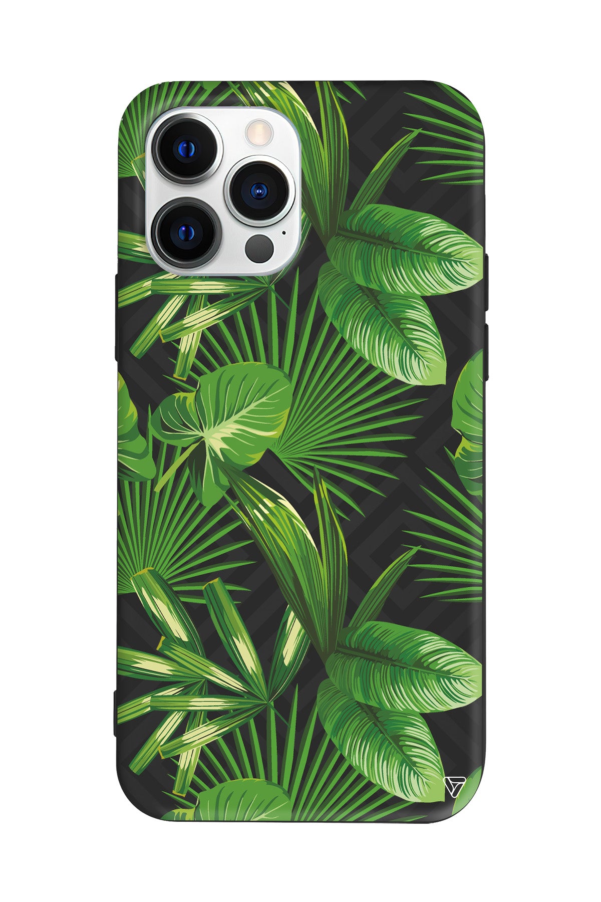 Tropik Çiçekler Lansman Model İçi Kadife Silikon Telefon Kılıfı