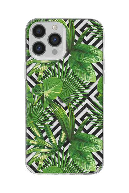 Tropik Çiçekler Lansman Model İçi Kadife Silikon Telefon Kılıfı