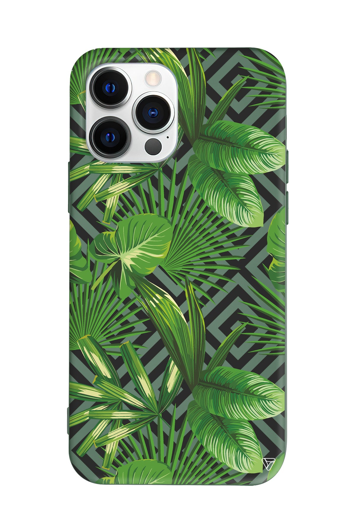 Tropik Çiçekler Lansman Model İçi Kadife Silikon Telefon Kılıfı