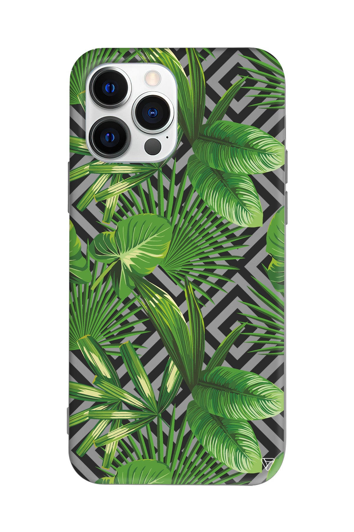 Tropik Çiçekler Lansman Model İçi Kadife Silikon Telefon Kılıfı