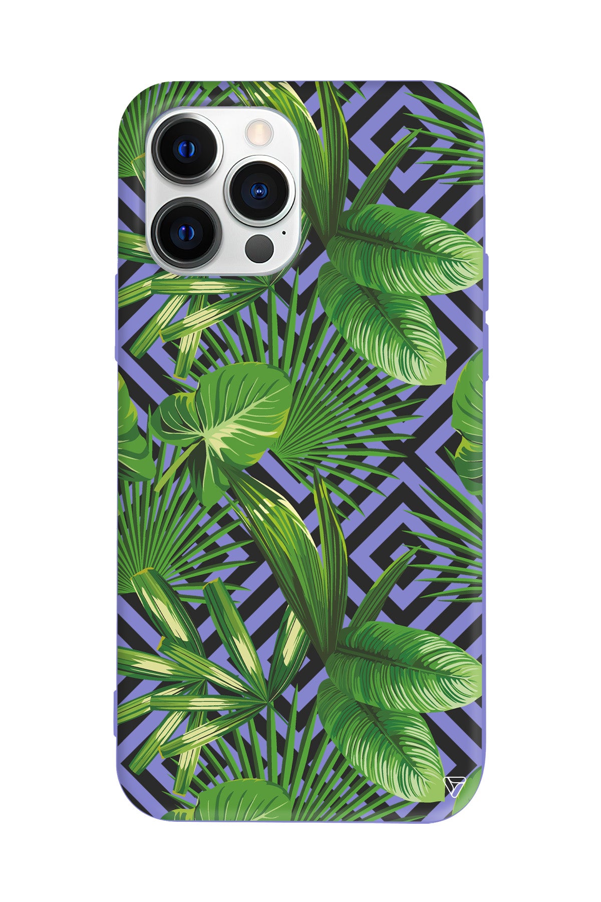 Tropik Çiçekler Lansman Model İçi Kadife Silikon Telefon Kılıfı