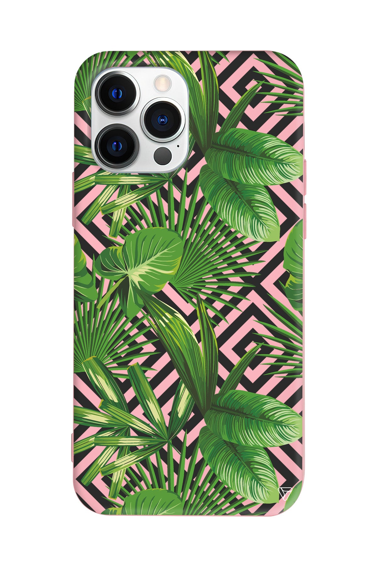 Tropik Çiçekler Lansman Model İçi Kadife Silikon Telefon Kılıfı