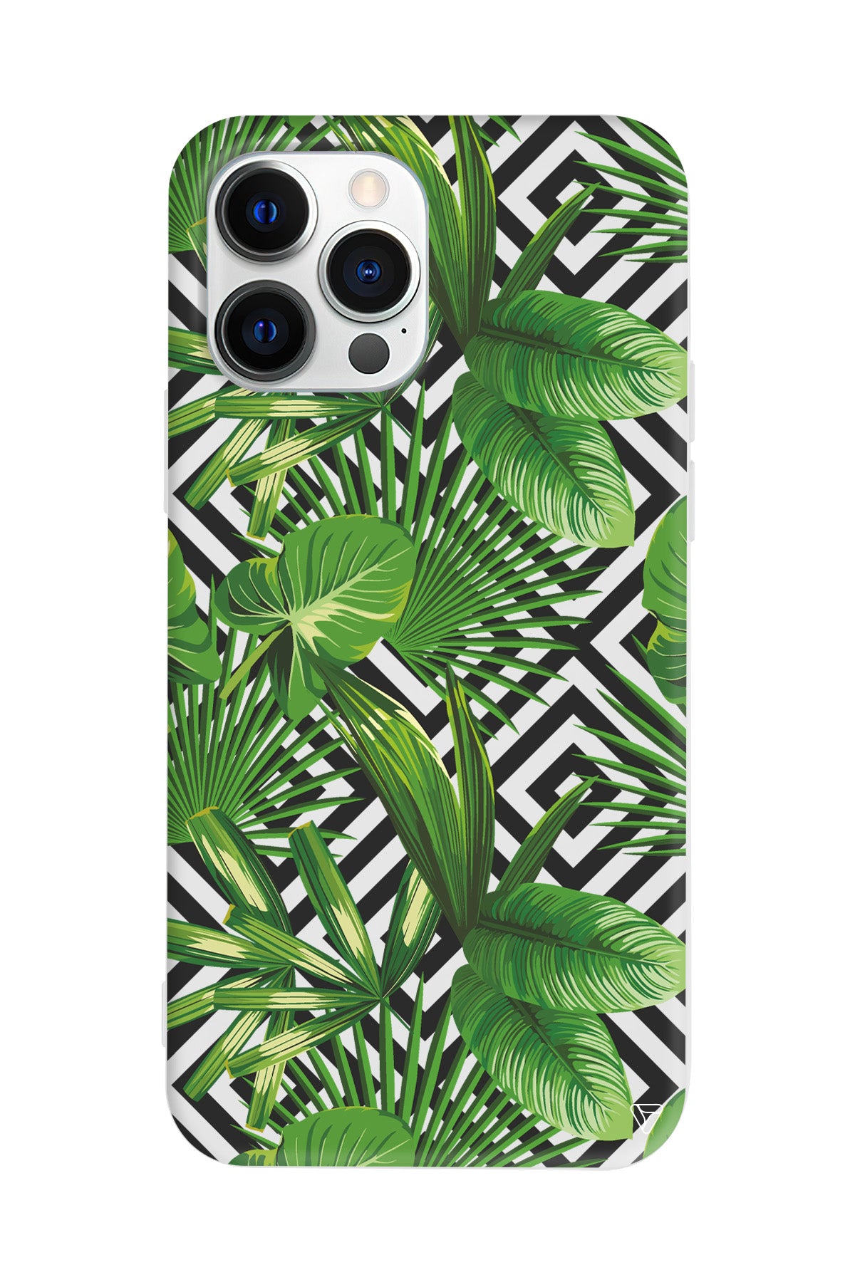 Tropik Çiçekler Lansman Model İçi Kadife Silikon Telefon Kılıfı