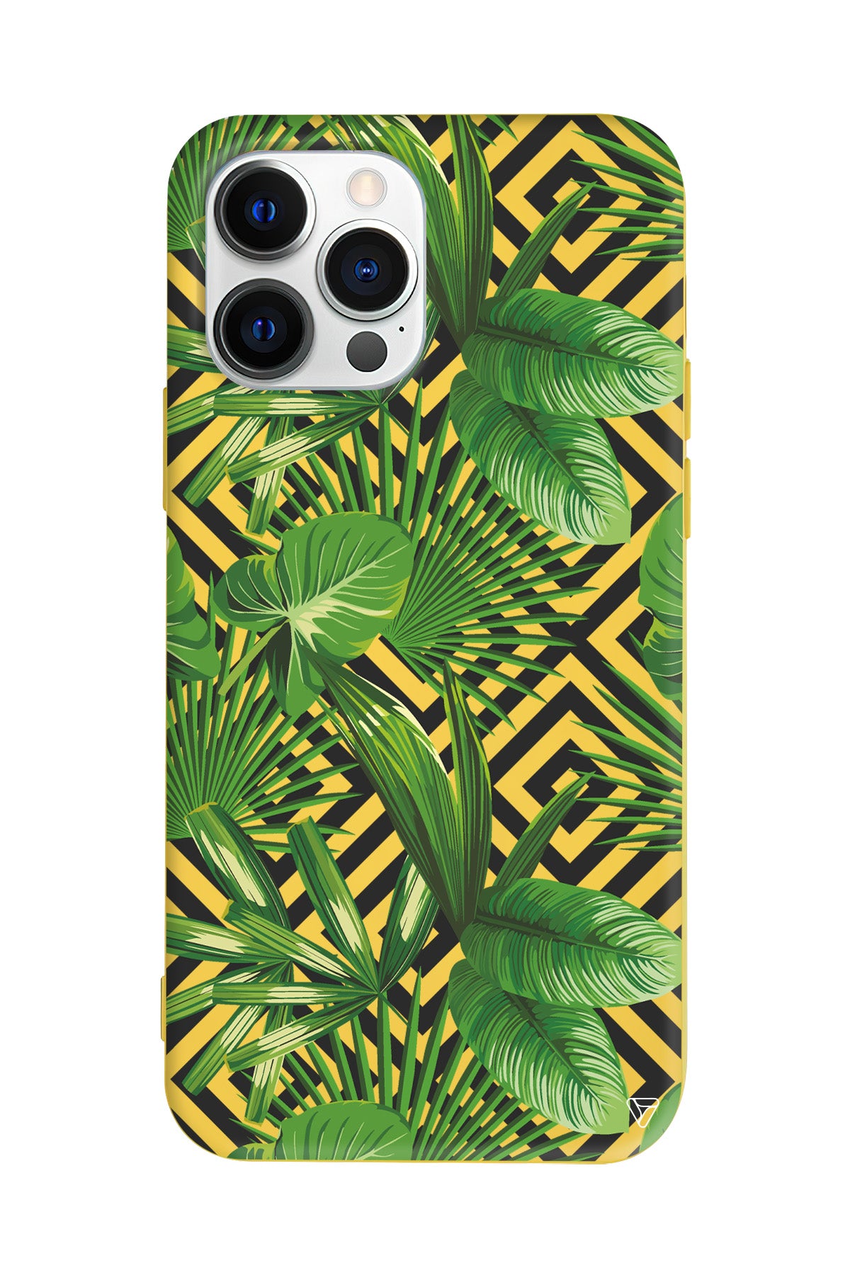 Tropik Çiçekler Lansman Model İçi Kadife Silikon Telefon Kılıfı