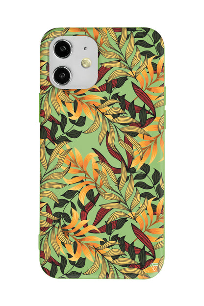 Floral Aura Lansman Model İçi Kadife Silikon Telefon Kılıfı