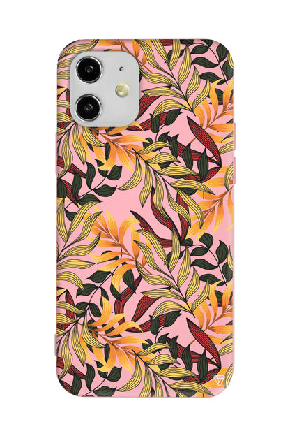 Floral Aura Lansman Model İçi Kadife Silikon Telefon Kılıfı