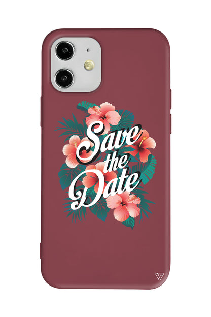 Save the Date Lansman Model İçi Kadife Silikon Telefon Kılıfı