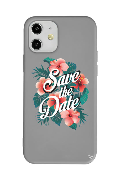 Save the Date Lansman Model İçi Kadife Silikon Telefon Kılıfı