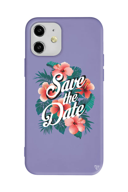 Save the Date Lansman Model İçi Kadife Silikon Telefon Kılıfı