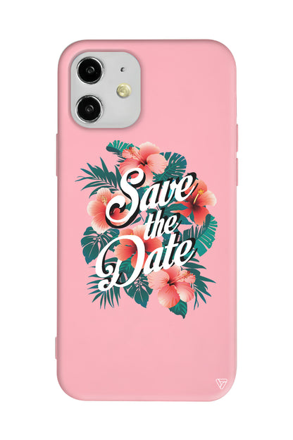 Save the Date Lansman Model İçi Kadife Silikon Telefon Kılıfı