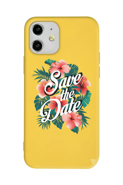 Save the Date Lansman Model İçi Kadife Silikon Telefon Kılıfı