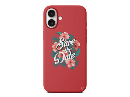Save the Date Lansman Model İçi Kadife Silikon Telefon Kılıfı – Plus Serisine Özel
