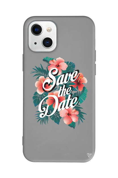 Save the Date Lansman Model İçi Kadife Silikon Telefon Kılıfı – Plus Serisine Özel