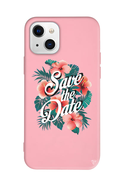 Save the Date Lansman Model İçi Kadife Silikon Telefon Kılıfı