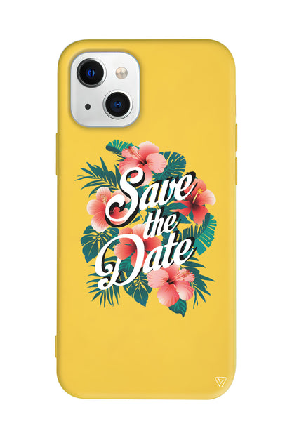 Save the Date Lansman Model İçi Kadife Silikon Telefon Kılıfı