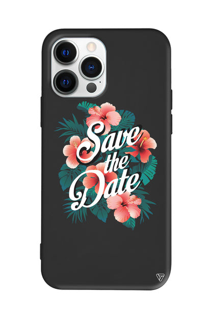 Save the Date Lansman Model İçi Kadife Silikon Telefon Kılıfı