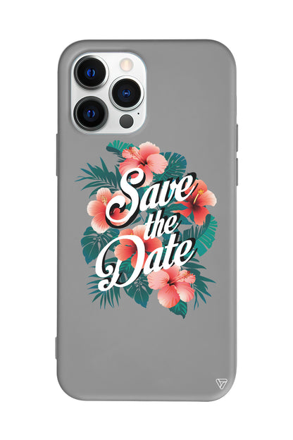 Save the Date Lansman Model İçi Kadife Silikon Telefon Kılıfı