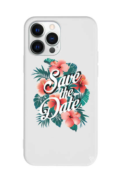 Save the Date Lansman Model İçi Kadife Silikon Telefon Kılıfı